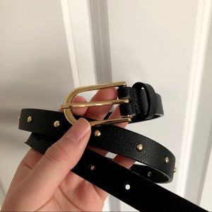 Studded Black Belt